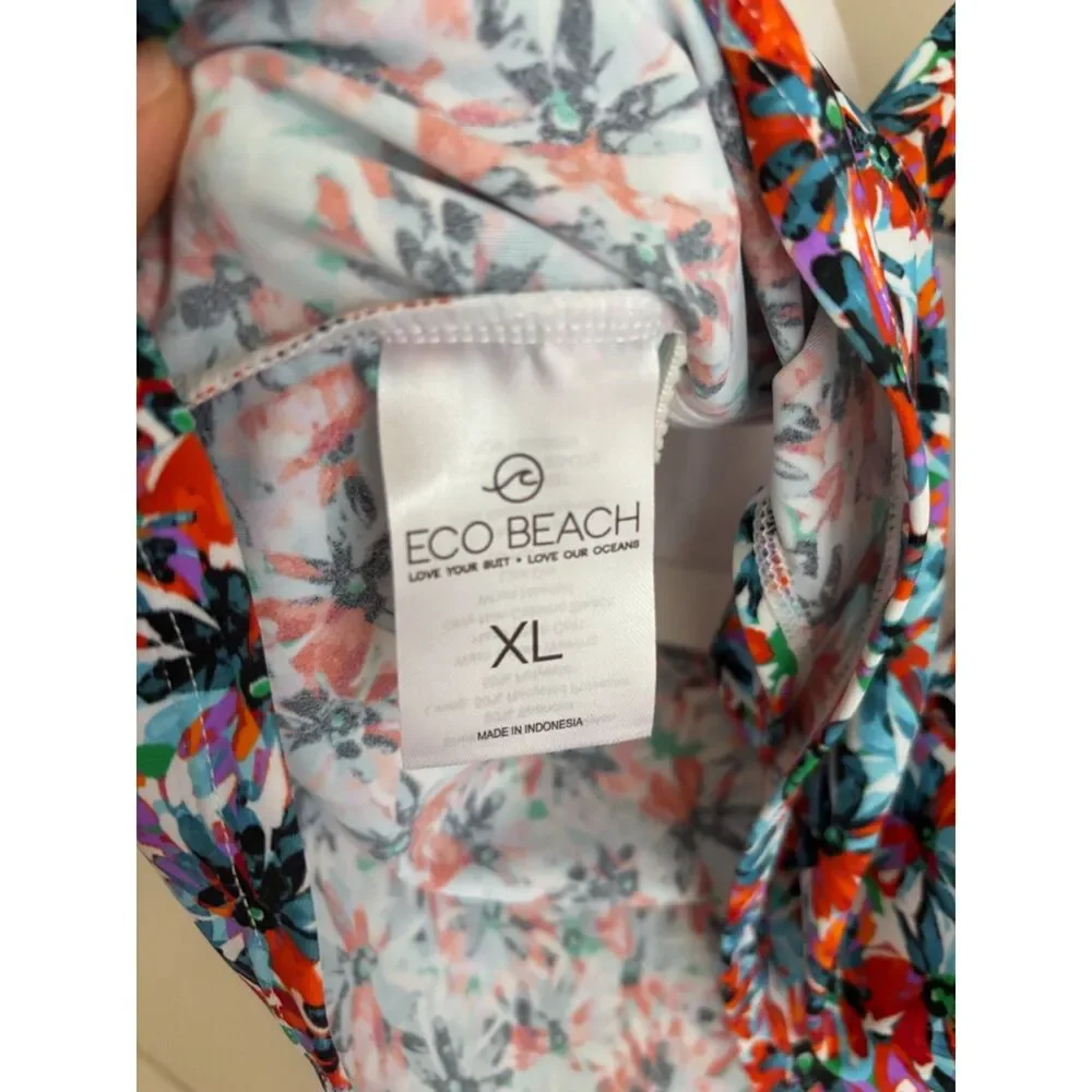 Eco Beach Floral Tankini Top XL Multicolor